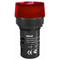 Коммутационная лампа Dekraft ЛК22-ADDS-RED-LED-24 25066DEK