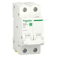 Автоматический выключатель Schneider Electric Resi9 2P 10А (C) 6кА, R9F12210