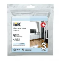 Светодиодная лента IEK LED LSR-2835W60-4.8-IP65-12В (уп.3м), LSR1-2-060-65-3-03