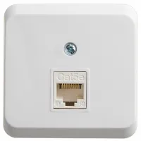 Розетка компьютерная RJ45 Cat.5 Schneider Electric ЭТЮД, белый, KOMA-001B