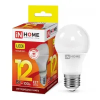 IN HOME LED-A60-VC 12Вт 230В Е27 3000К 1080Лм 