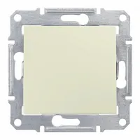 Переключатель 1-клавишный Schneider Electric SEDNA, скрытый монтаж, бежевый, SDN0400547