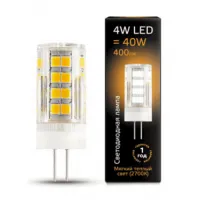 Лампа светодиодная LED капсула Gauss G4 AC185-265V 4W 2700K, 107307104