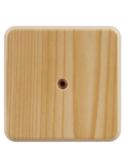 Коробка распаячная КМ41212-04 для открытой проводки безгалогенная (HF) 75х75х20мм сосна (6 клемм 6мм2) IEK