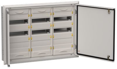 TITAN 5 Корпус металлический ЩРв-108 (3х36) 630х885х130мм IP31 серый (две двери) IEK