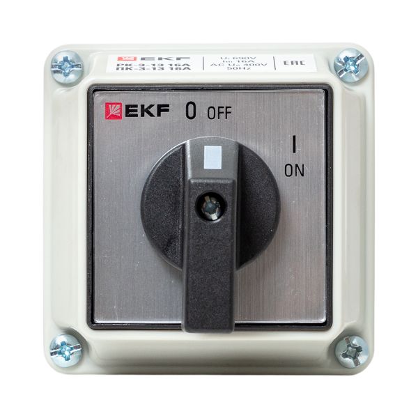 Перекл. кулачк. ПК-3-13 16А 3P "Вкл.-Выкл." IP54 EKF