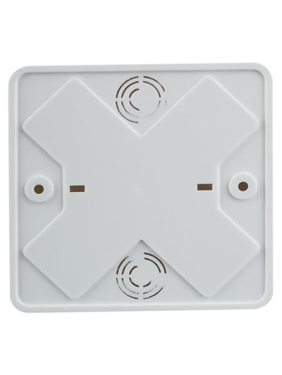 Коробка распаячная КМ41222 для открытой проводки безгалогенная (HF) 100х100х44мм белая (6 клемм 6мм2) IEK