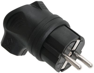 Вилка с боковым вводом ВБу3-1-0м IP44 ОМЕГА каучук IEK