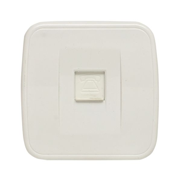 Минск Розетка Phone 1-местная ОП белая EKF Basic