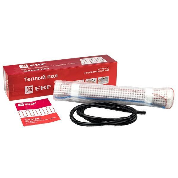 Мат нагревательный двухжильный "Уют" 3,5 кв. м. 525 Вт EKF