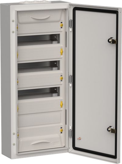TITAN 5 Корпус металлический ЩРн-48 (1х48) 710х310х140мм IP54 серый (одна дверь) IEK