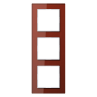 Рамка 3-ая стекло Jung A Creation Красный