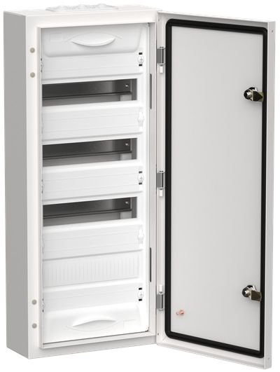 TITAN 5 Корпус металлический ЩРн-48 (1х48) 710х310х140мм IP54 белый (одна дверь) IEK