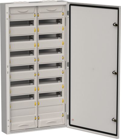 TITAN 5 Корпус металлический ЩРн-168 (2х84) 1085х570х140мм IP54 серый (одна дверь) IEK