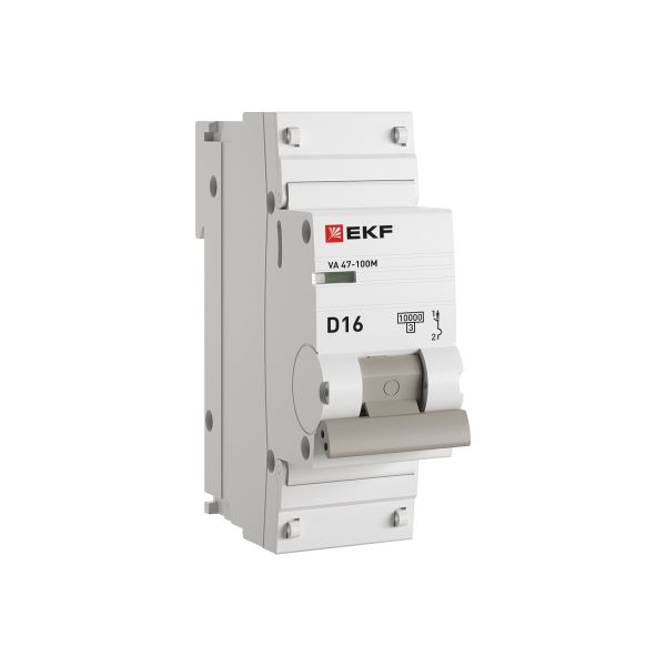 Автоматический выключатель ВА 47-100M 1P 16А (D) 10kA без теплового расцепителя EKF PROXIMA