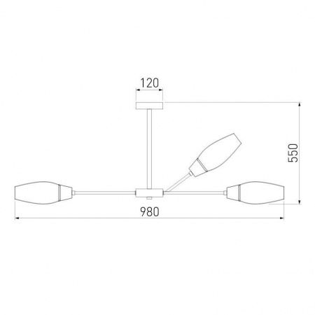 Подвесная люстра Eurosvet Thalia 60140/12 золото