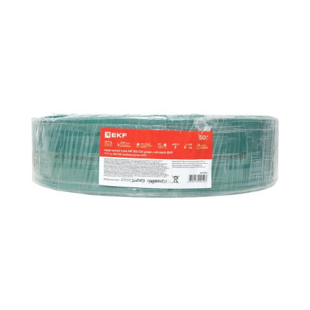 Трубка ТУТнг 50/25 зеленая EKF рулон (кратно 50)