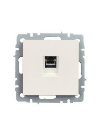 BRITE Розетка компьютерная RJ45 кат.5E РК10-БрЖ жемчуг IEK