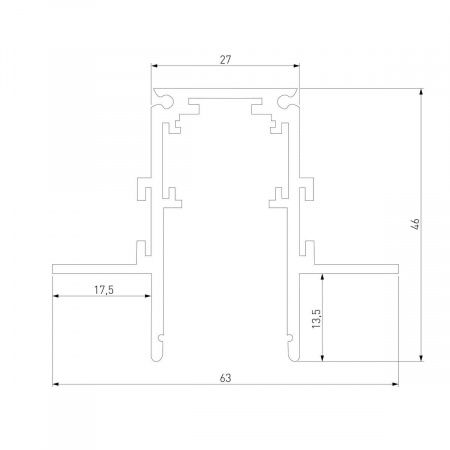 Встраиваемый шинопровод Elektrostandard Slim Magnetic 85208/00 a067497