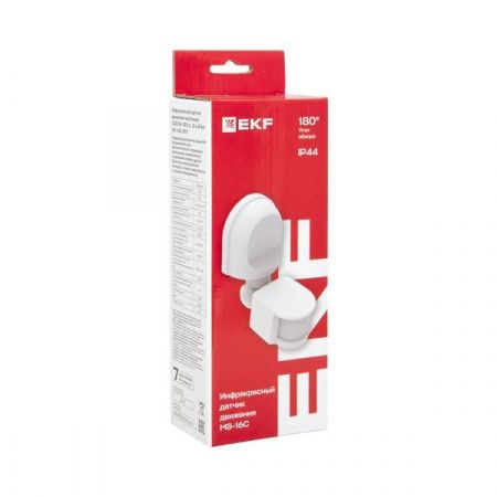 ИК датчик движения наст. 1200Вт 180гр. до 12м IP44 MS-16C EKF PROxima