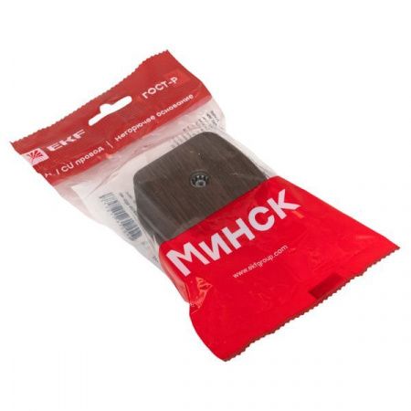 Розетка TV 1-местная ОП Минск 75Ом 5-862МГц тёмное дерево EKF