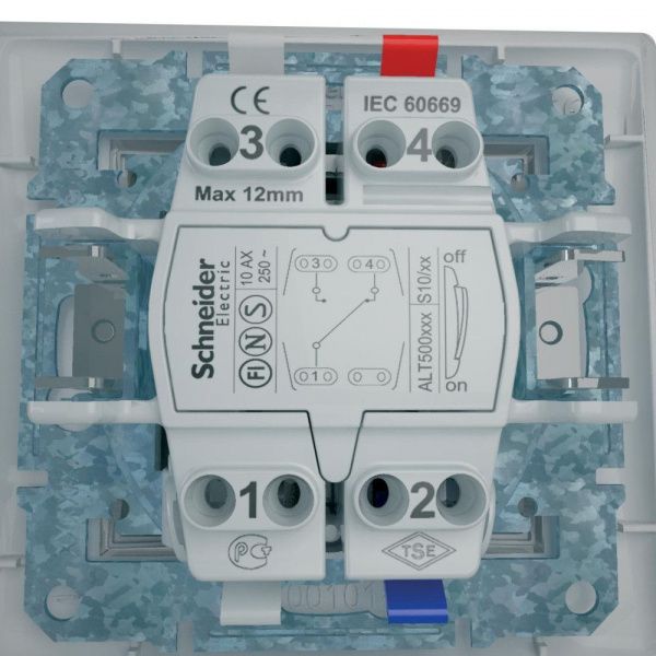 SCH Sedna  Беж. Перекл. мех-м 1-кл. 10А IP20 СП SDN0400147