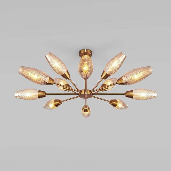 Подвесная люстра Eurosvet Thalia 60140/12 золото