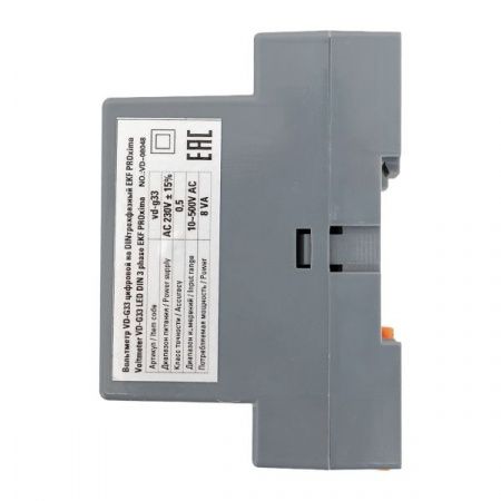 VD-G33 Вольтметр цифровой на DIN трехфазный EKF PROxima (без поверки