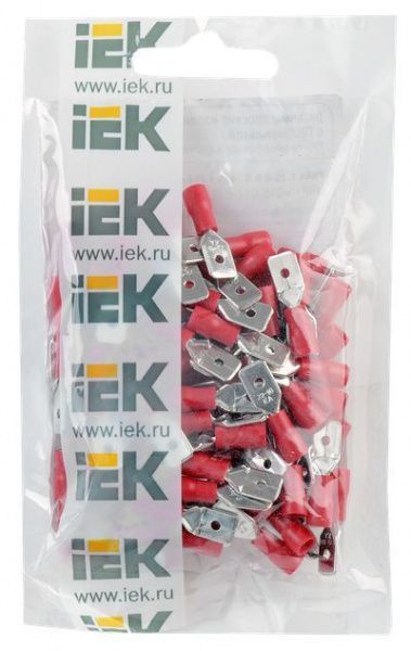 Разъем РпИп 1,25-6-0,8 плоский (100шт/упак) IEK