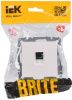 BRITE Розетка компьютерная RJ45 кат.5E РК10-БрЖ жемчуг IEK