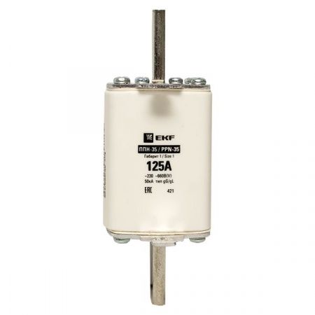 Плавкая вставка ППН-35 250/125А габарит 1 EKF