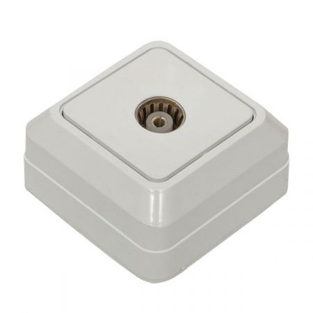 Розетка TV 1-мест. 75Ом 5-862МГц бел. Рим EKF PROxima