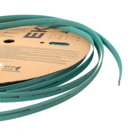 Термоусаживаемая трубка ТУТ нг 12/6 зелёная рулон EKF PROxima