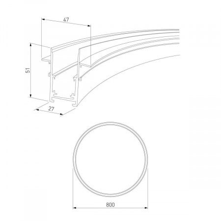Встраиваемый шинопровод Elektrostandard Slim Magnetic 85158/00 a066494