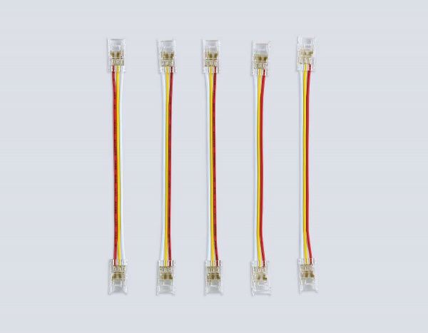 Соединитель гибкий двухсторонний AMBRELLA LIGHT ILLUMINATION COB CCT 12/24V для лент 8mm(3 конт.) (5шт. в комплекте) GS7911
