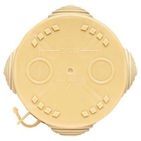 Коробка распределительная КМР-040-038 с крышкой (65x40) 4 мембранных ввода светлое дерево IP54 EKF PROxima